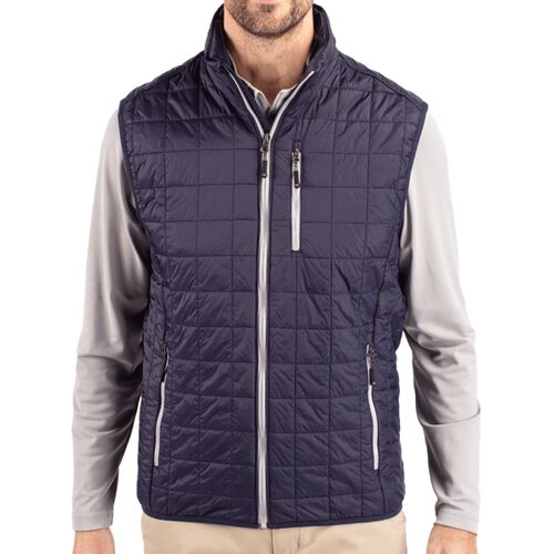 Cutter & Buck Rainier PrimaLoft Mens Big and Tall Eco Insulated Full Zip Puffer Vest Thumbnail