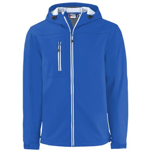 Clique Telemark Eco Stretch Softshell Full Zip Mens Hooded Jacket Thumbnail