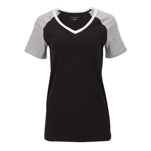 Women's Colorblocked V-Neck T-Shirt Thumbnail