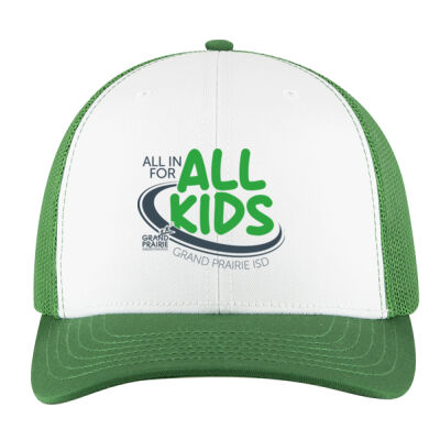 ALL KIDS - OTTO Cap 6 Panel Mid Profile Mesh Back Trucker Hat Thumbnail