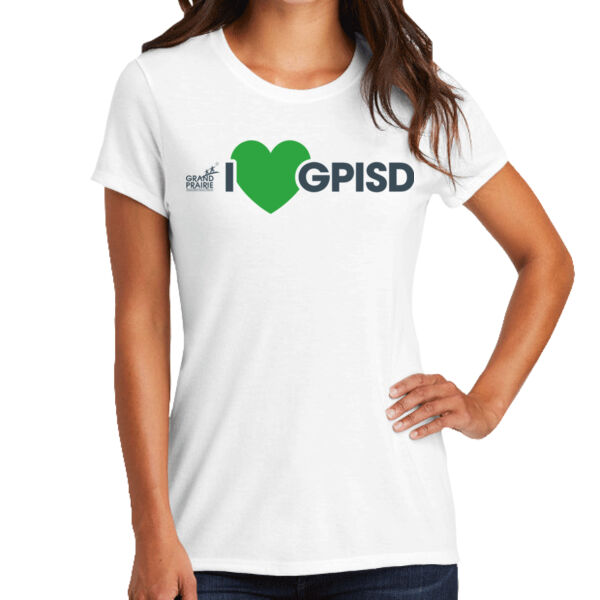 I HEART GPISD - Ladies 4.5oz Tri-Blend T-Shirt Thumbnail