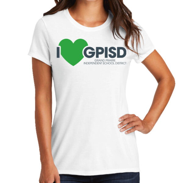 I HEART GPISD - Ladies 4.5oz Tri-Blend T-Shirt Thumbnail