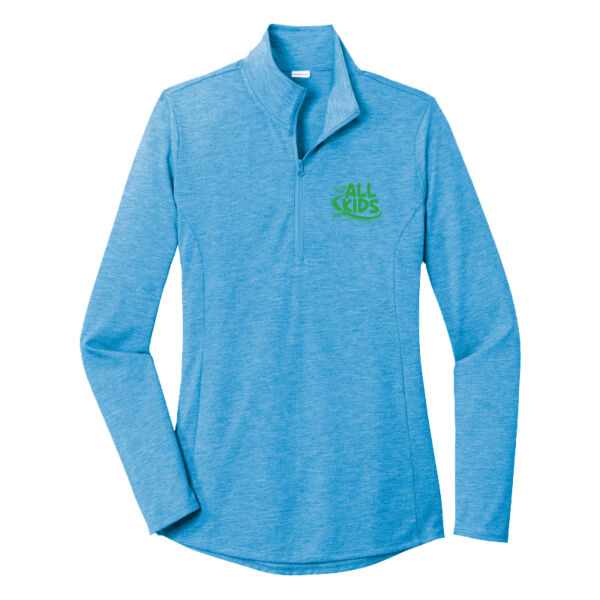 All Kids - Women's PosiCharge ® Tri Blend Wicking 1/4 Zip Pullover Thumbnail