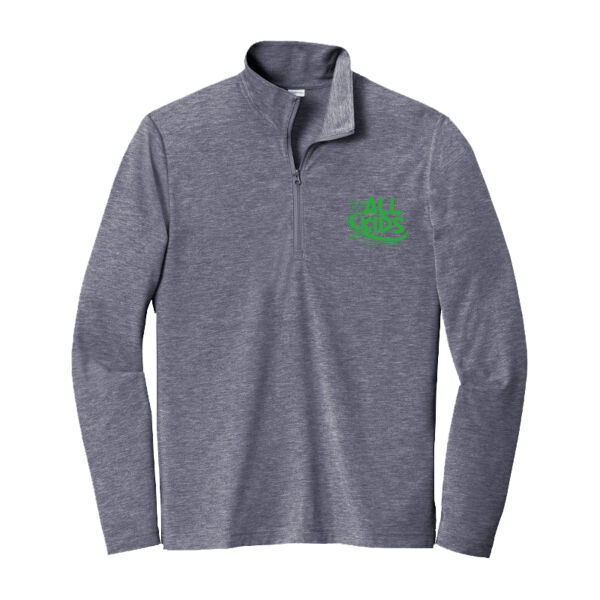 All Kids - PosiCharge ® Tri Blend Wicking 1/4 Zip Pullover Thumbnail