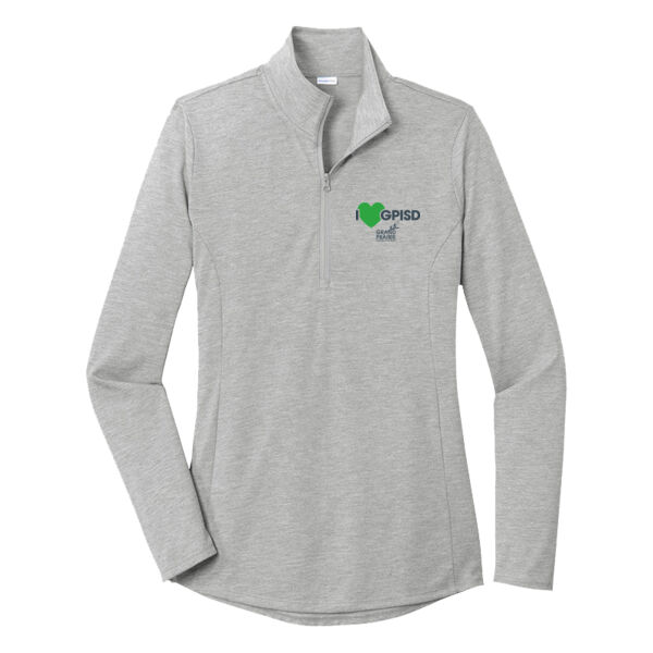 GPISD - Women's PosiCharge ® Tri Blend Wicking 1/4 Zip Pullover Thumbnail
