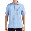 Cutter & Buck Virtue Eco Pique Tile Print Recycled Mens Polo Thumbnail